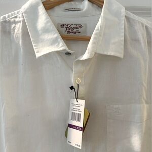 Penguin Heritage Slim Fit Bright White button down shirt XXL